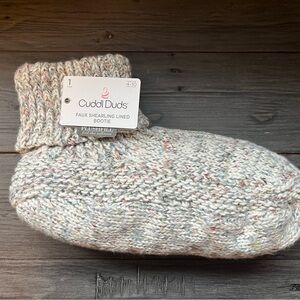 Cuddl Duds Multicolor Knit Bootie
